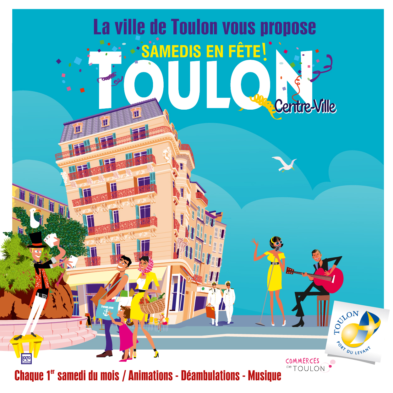 Samedis en fête ! Animations en centre-ville de Toulon Du 3 fév au 7 déc 2024